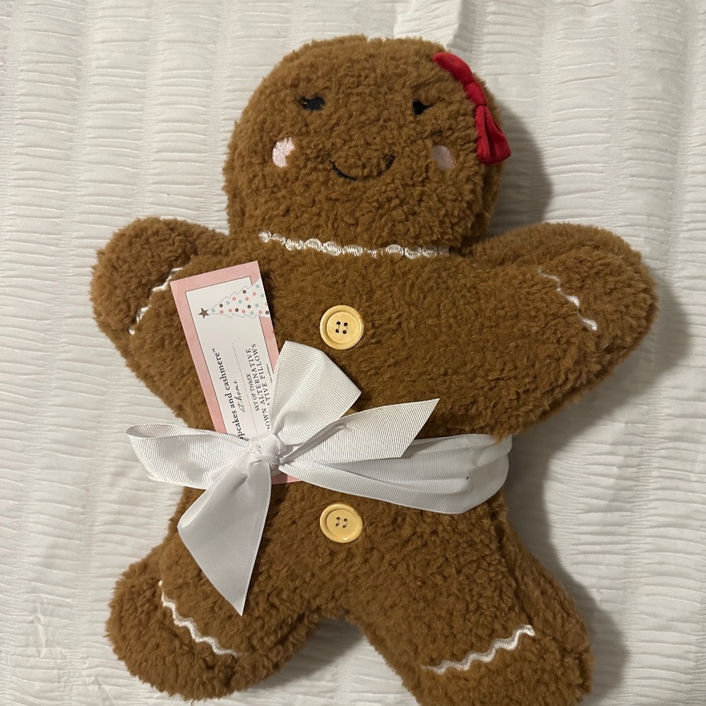 Gingerbread girl pillow